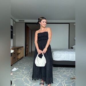 Hill House Black Eyelet Dress